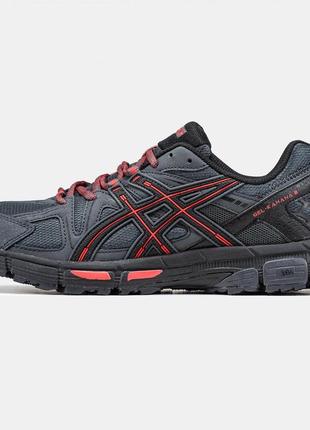 Asics gel-kahana 8 black red1 фото