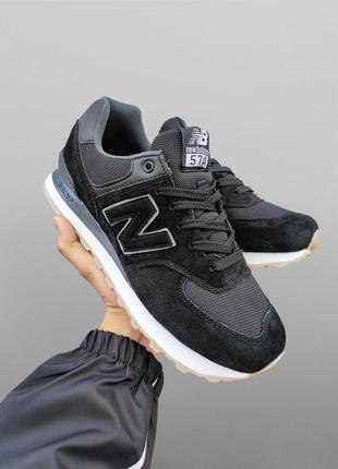 New balance 574 black white v3