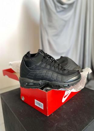 Ботинки nike air max 95 sneakerboot triple black2 фото