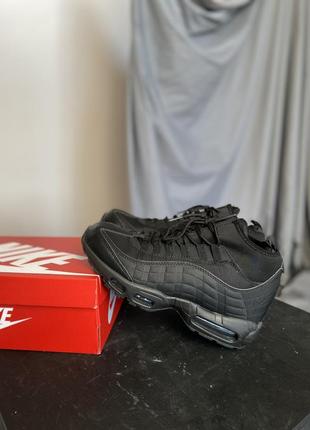 Ботинки nike air max 95 sneakerboot triple black9 фото
