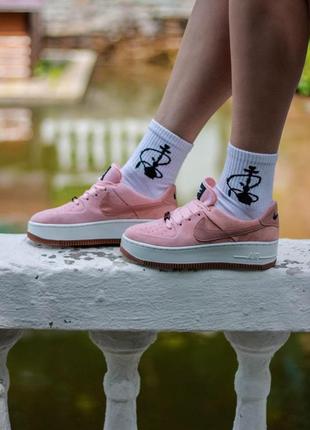 Nike air force 1 sage pink white 1