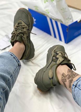 Adidas ozweego adiprene pride khaki9 фото