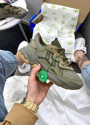 Adidas ozweego adiprene pride khaki7 фото