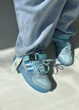 Adidas forum x bad bunny blue