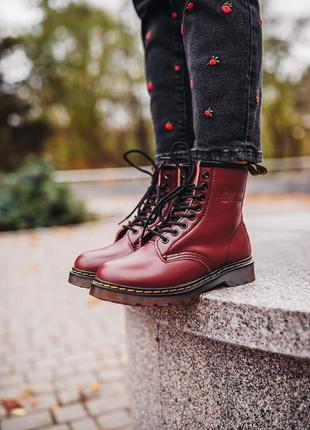 Dr. martens 1460 cherry red6 фото