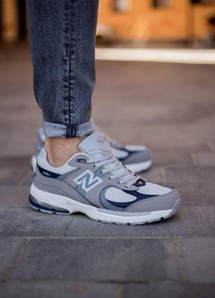 New balance 2002r grey blue1 фото