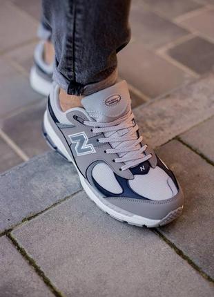 New balance 2002r grey blue9 фото