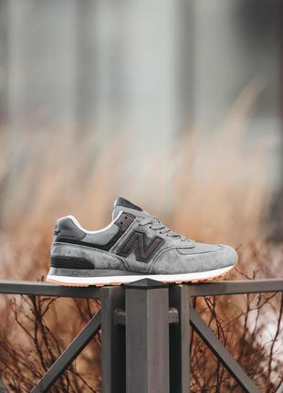 New balance 574 gray v22 фото