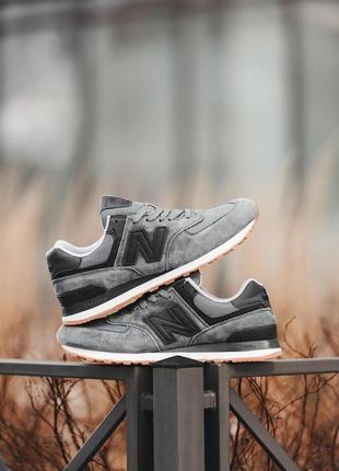 New balance 574 gray v24 фото