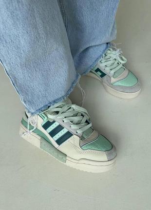 Adidas forum low mint green3 фото