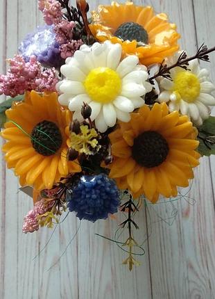 Букет из мыльных цветов