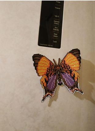 Магнит на холодильник бабочка1 фото