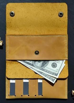 Шкіряний гаманець (crazy horse)3 фото