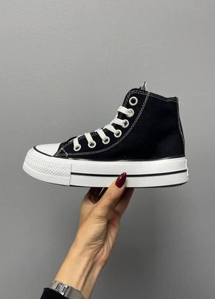 Converse hight x chuck taylor platform black v23 фото