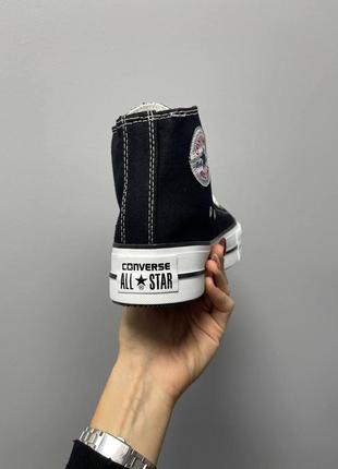 Converse hight x chuck taylor platform black v27 фото