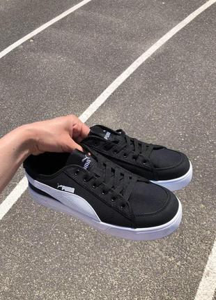 Puma basket black white2 фото