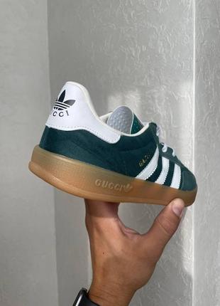 Adidas gazelle x gucci green7 фото