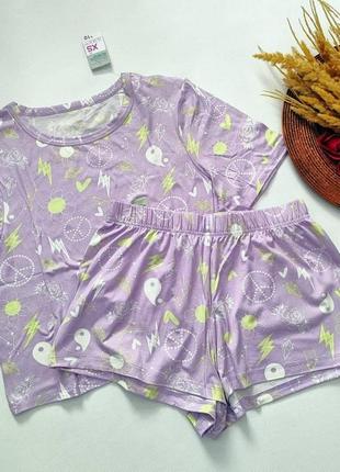 Піжама (футболка + шорті) primark 2xs, xs