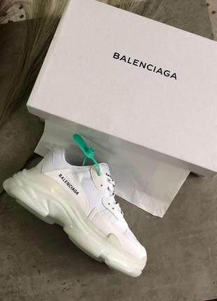 Balenciaga triple s white a+7 фото