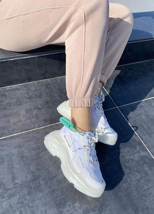 Balenciaga triple s white a+10 фото