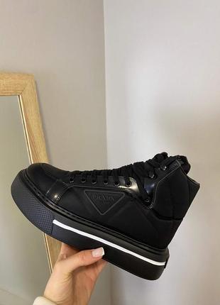 Prada high top black7 фото