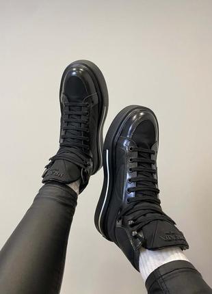 Prada high top black4 фото