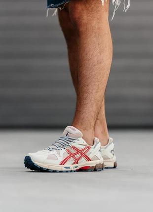 Asics gel-kahana 8 beige red1 фото