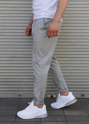 Світло-сірі чоловічі літні котонові штани s,m,l,xl2 фото
