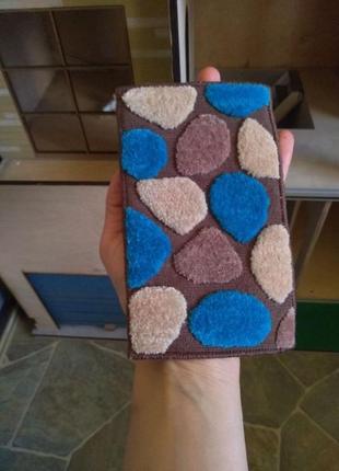 Мініатюрний килимок "морські камінці" для лялькового будиночка, килимок-мініатюра4 фото