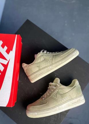 Кросівки nike air force 1 low kws khaki7 фото