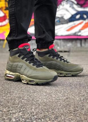 Nike air max 95 sneakerboot green3 фото