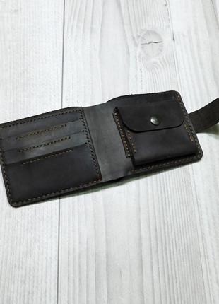 Гаманець, кишенькове портмоне з натуральної шкіри2 фото