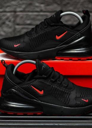 Nike air max 270 black red1 фото