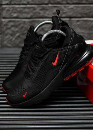 Nike air max 270 black red6 фото