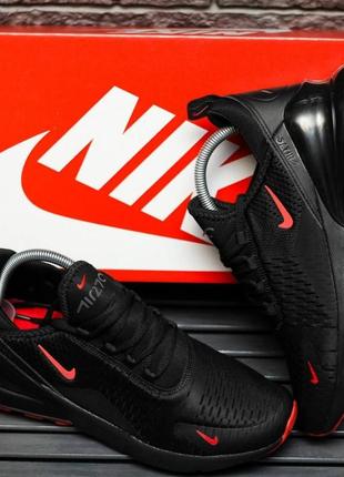 Nike air max 270 black red4 фото