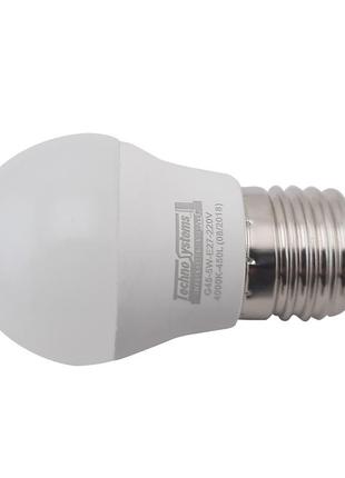 Світлодіодна лампа led bulb-g45-5w-e27-220v-4000k-530l golden3 фото