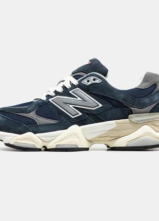 New balance 9060 dark blue1 фото