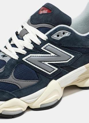 New balance 9060 dark blue8 фото