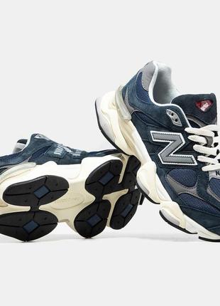 New balance 9060 dark blue7 фото