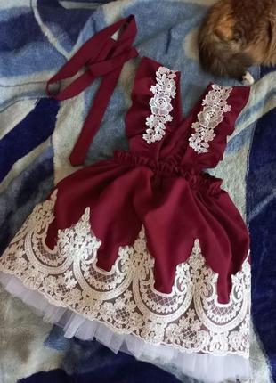 Школьный  детский сарафан для девочки