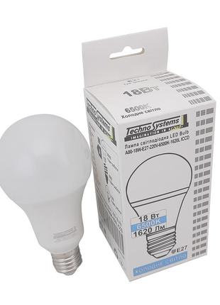 Лампа светодиодная led bulb-a80-18w-e27-220v-6500k-1620l golden