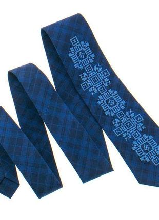 Класична краватка з вишивкою №9172 фото