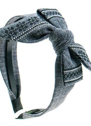 Вышитый обруч для волос №937