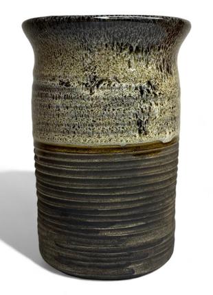 Коричневий стакан ручної роботи