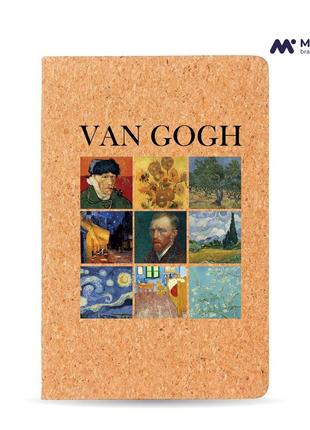 Скетчбук а5 вінсент ван гог картини (vincent van gogh) корковий (92288-2960-kr)2 фото