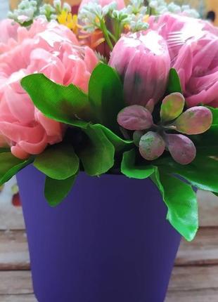 Мильна букет хризантем.3 фото