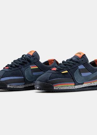 Union x nike cortez nylon blue7 фото