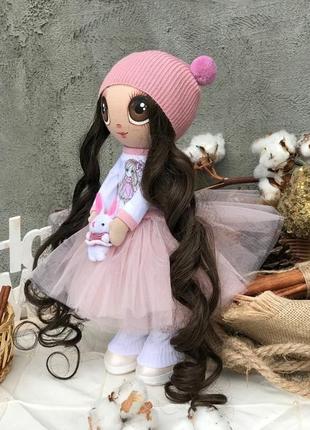 Интерьерная текстильная кукла тильда3 фото