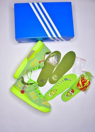 Adidas forum low the grinch9 фото