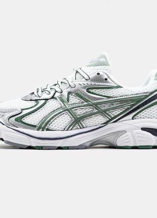 Asics gt-2160 white silver green1 фото